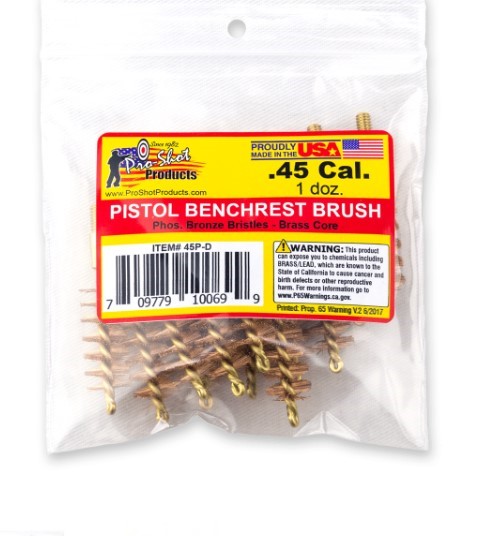 PROSHOT .45 CAL. BRUSH - 12 QTY. BULK PACK 45R-D - Win Repeating Arms Promotion